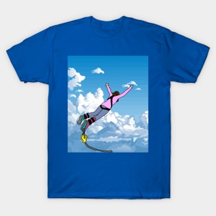 Bungee Jumping Jump To Freedom T-Shirt